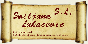 Smiljana Lukačević vizit kartica